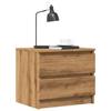 VidaXL Bedside Table Artisan Oak 50x40x43.5 Cm Engineered Wood, Bedside Cabinet, Side Cabinet, Nightstand, 856520