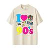 New Fashion I Love The s Tshirt Unisex Women Casual Vintage s T Shirt Funny Classic Tshirts pure cotton Shortsleeved Tops
