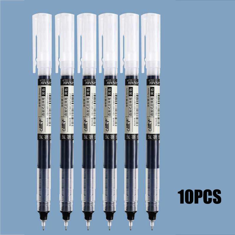 Быстросохнущая прямая жидкая полная игольная трубка 0,5 угольная ручка для воды школьные офисные письменные принадлежности студенческие канцелярские принадлежности школьные принадлежности