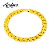 24K Gold Plated Korean Gold Love Bracelet Luxury Woman Bracelet Wholesale African Jewelry 6MM 8“