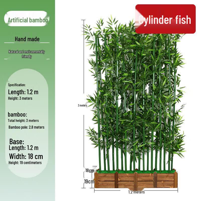 Artificial Bamboo Decorative Partition & Landscaping Set