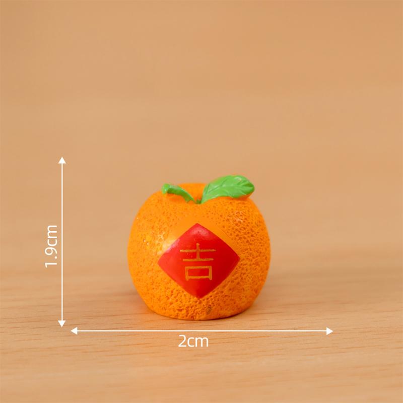 Mini Cute Orange Cat Micro Landscape Ornament For Car Dashboard Home Room Desktop Decoration Gift