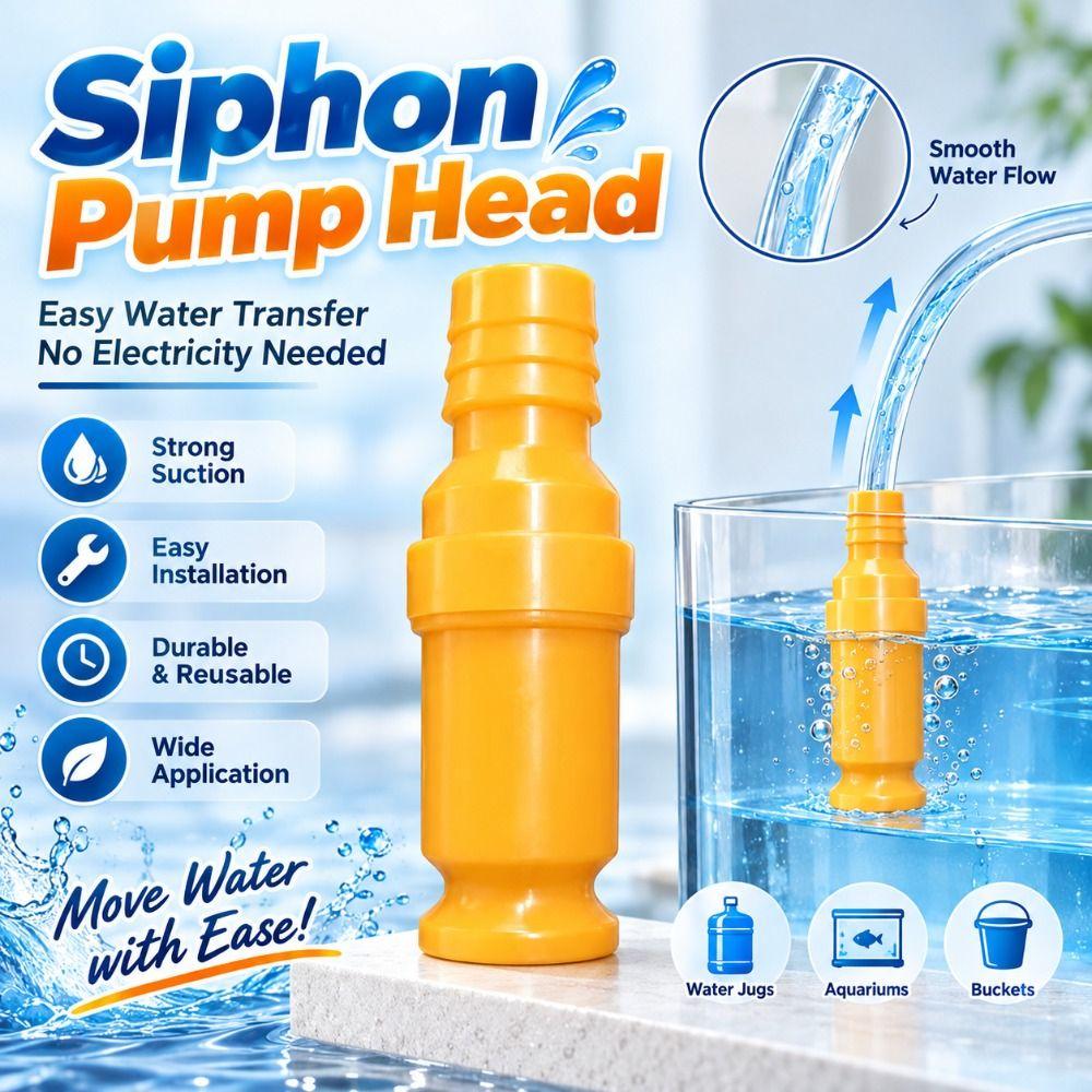 Plastic Siphon Pump Head Manual Water Transfer Nozzle New Fluid Transfer Head Vehicle Urea Filling