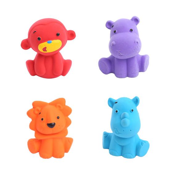 Жевательная игрушка для собак, устойчивая к укусам, мягкая чистка зубов, встроенный звуковой сигнал, мультяшная форма животного, уход за полостью рта