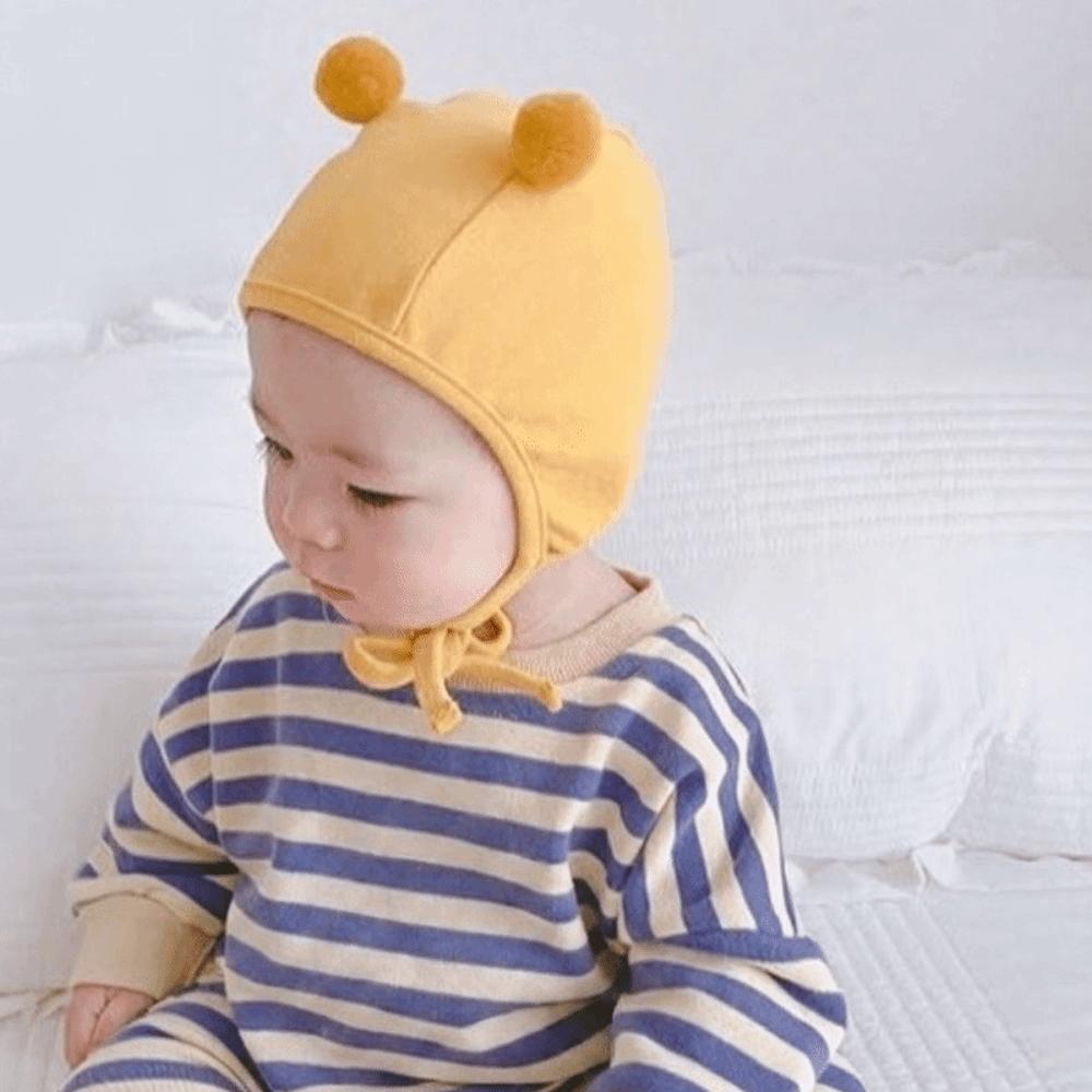 Bear Ear Children's Cap Pompom Newborn Infant Hats Sweet Baby Beanie Caps Boys