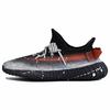Оригинальные повседневные кроссовки Yeezy Boost 350 V2 Унисекс Низкие Черный/Серебристый/Оранжевый HQ4540(Команда96-)