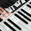 Piano Keyboard Stickers 88 Key Detachable Music Decal Notes Electronic Piano Piano Spectrum Sticker Symbol  Reusable