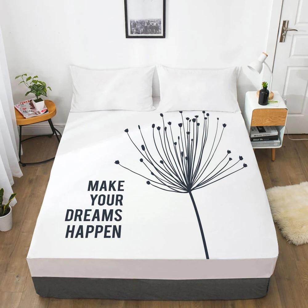 1 шт. простыни наматрасник с резинкой 3D простыня белье 150x200 200x220 простыня на заказ любой размер дизайн