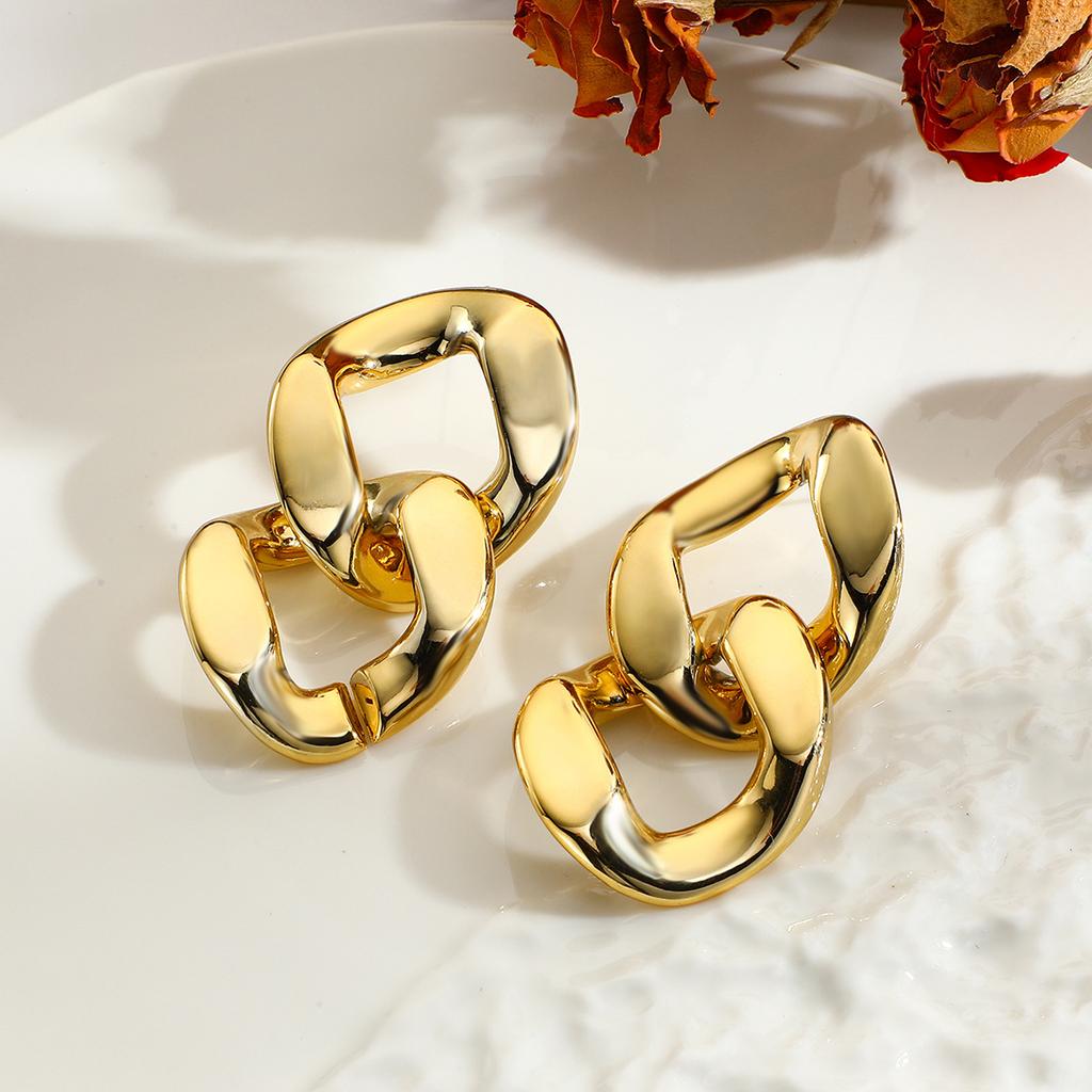 Hot Earrings Joker Creative Metallic Earrings Set Acrylic High Exaggerated Earrings.