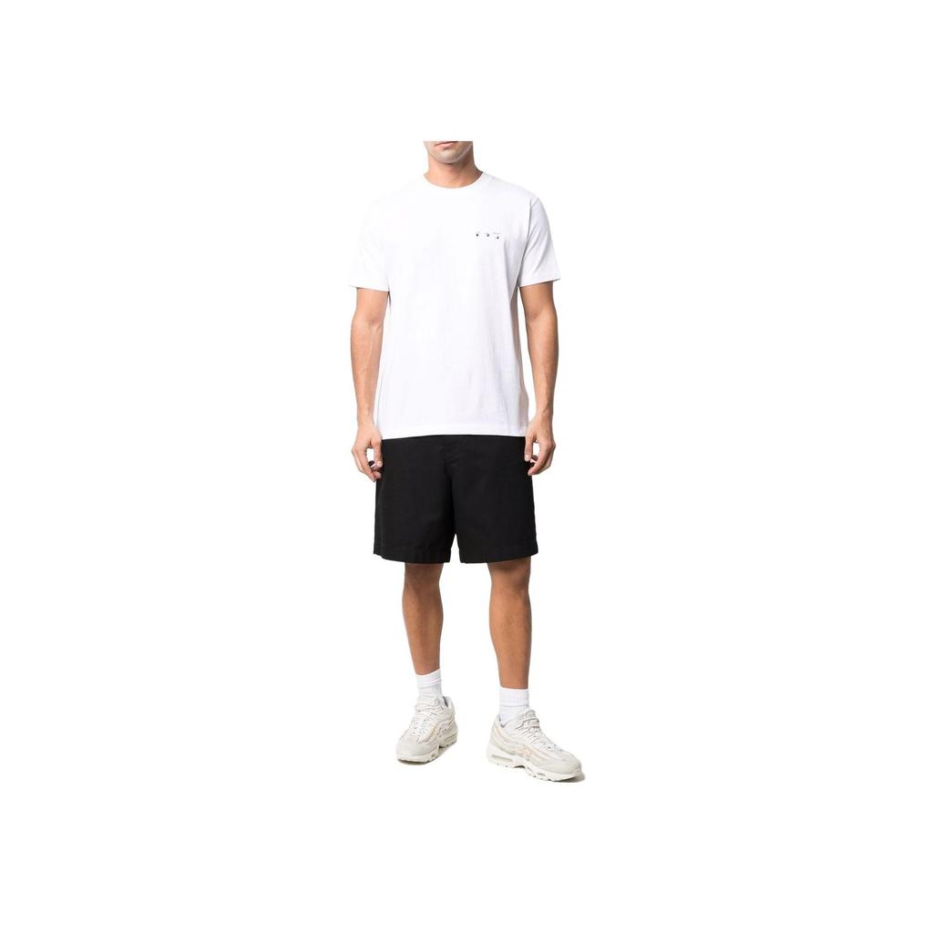 Off-White Caravaggio Paint Slim Tee White/Black Men Tops OMAA027C99JER0050110