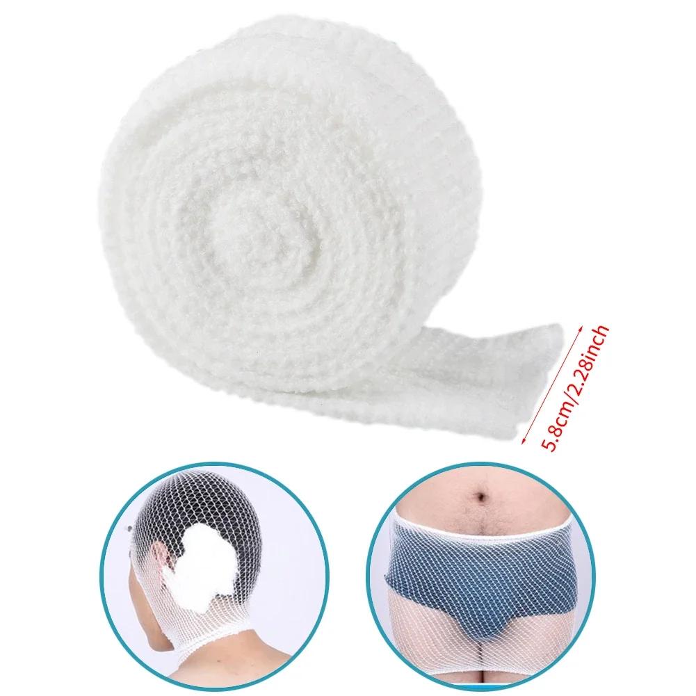 1 Roll Elastic Net Tubular Bandage Gauze Fix Breathable Bandage Retainer For Wound Dressing Adults Wrist Elbow Knee Ankle Kids