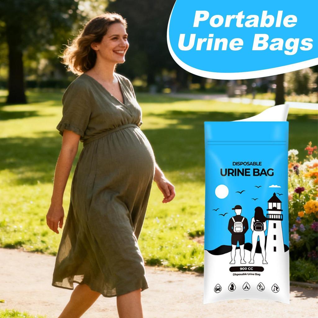 Urine Bags For Women Leak-Proof 900cc Pee Funnel Pee Bags For Travel For Men Women Elderly Camping Hiking Backpacking Car Road