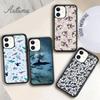 Чехол для телефона Orcas Whale для iPhone 11 12 13 14 Pro Max mini X XR XS SE 2020 5 6S 7 8 Plus Samsung Galaxy S21 S22 Cover shell