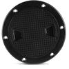 Black Round Non-Slip Inspection Hatches - Sizes 4", 6", 8" With Detachable Cover - ABS Plastic Screw Out Access Hatch Cover For Kayak, Yacht, Black