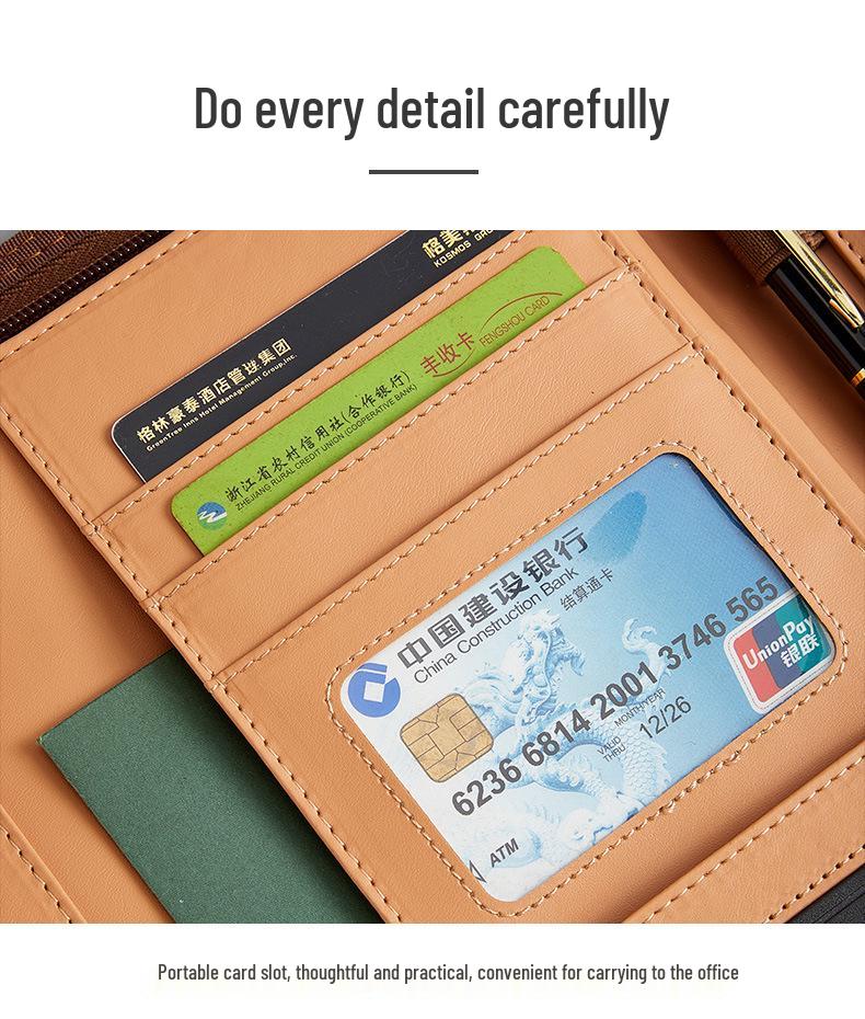 Папка для документов формата А4 с калькулятором и молнией - Папка для документов менеджера по продажам