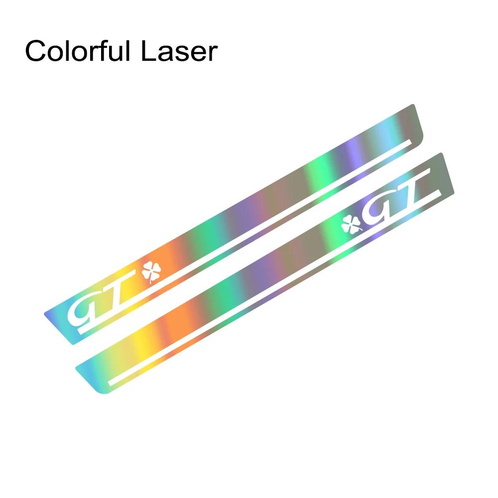 2pcs Car Side Skirt Vinyl Film Stickers GT Styling PVC Decor Decals For Alfa Romeo Giulietta Auto SUV Tuning Accessories zw0