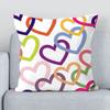 Чехол для дивана для офиса, гостиной, роскошное украшение для дома, наволочка с романтическим узором в виде сердца, наволочка