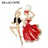 New Fashion Cartoon Princess Prince Dancing Brooch All-match Alloy Dripping Oil Lady Pin