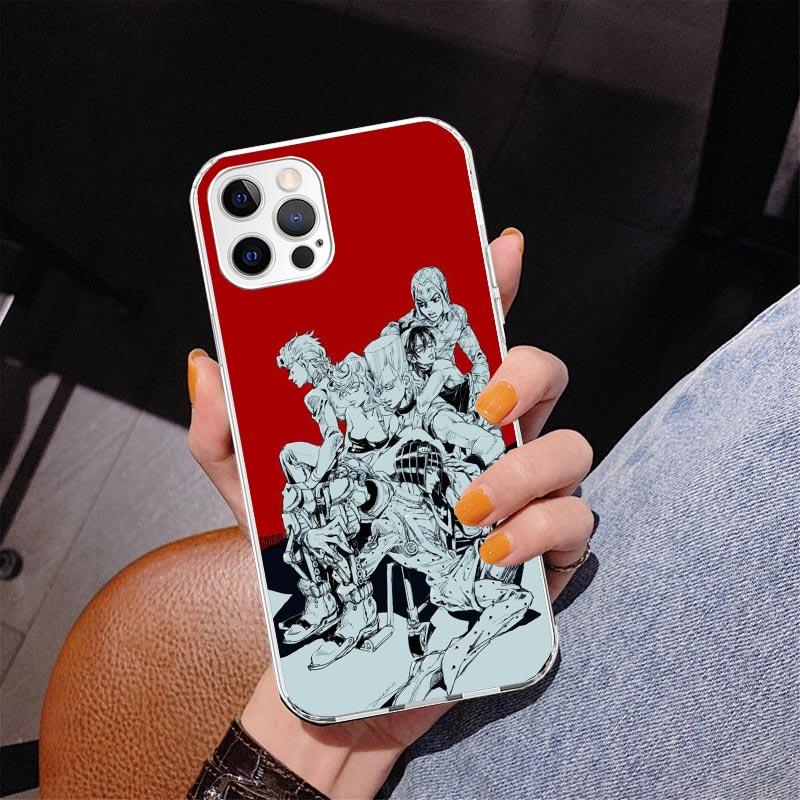 Чехол для телефона JoJo's Bizarre Adventure Golden Wind Для iPhone 17 Air 16 Pro Max 16E 15 + 14 Plus 11 12 13 Mini 7 8 SE Подарок Print Co