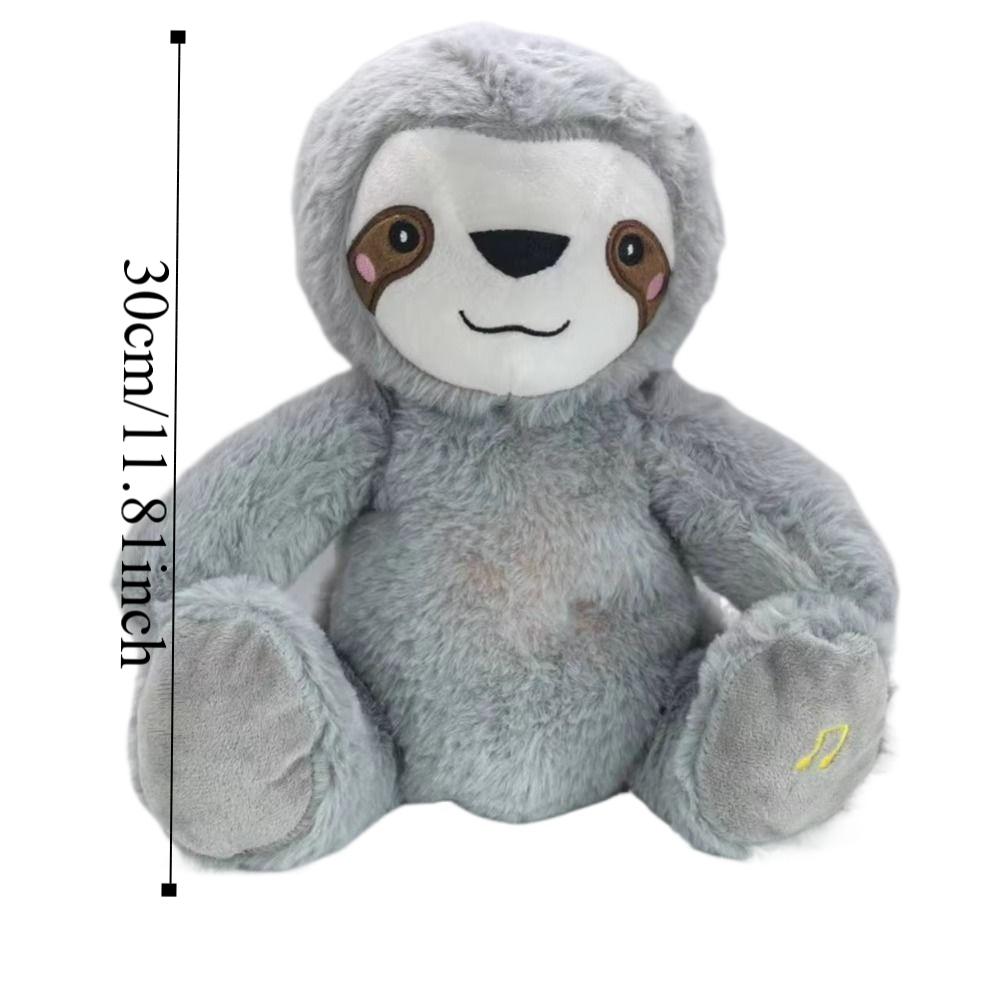 Simulation Sloth Breathing Toy Heart Baby Breath Toy Cute Sound Sleeping Doll  Newborn Toddler