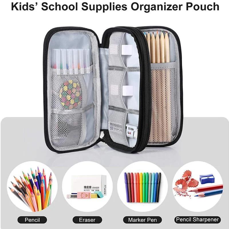 Сумка-органайзер для путешествий, органайзеры для хранения кабелей, чехол для переноски, портативные водонепроницаемые двухслойные сумки для хранения кабеля, шнура