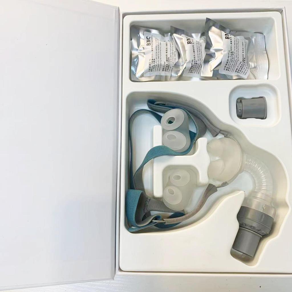 BMC P2H Nasal Pillow CPAP Mask Silicone SML Size All In Sleep Mask For Snoring And Apnea Treatment With Belt