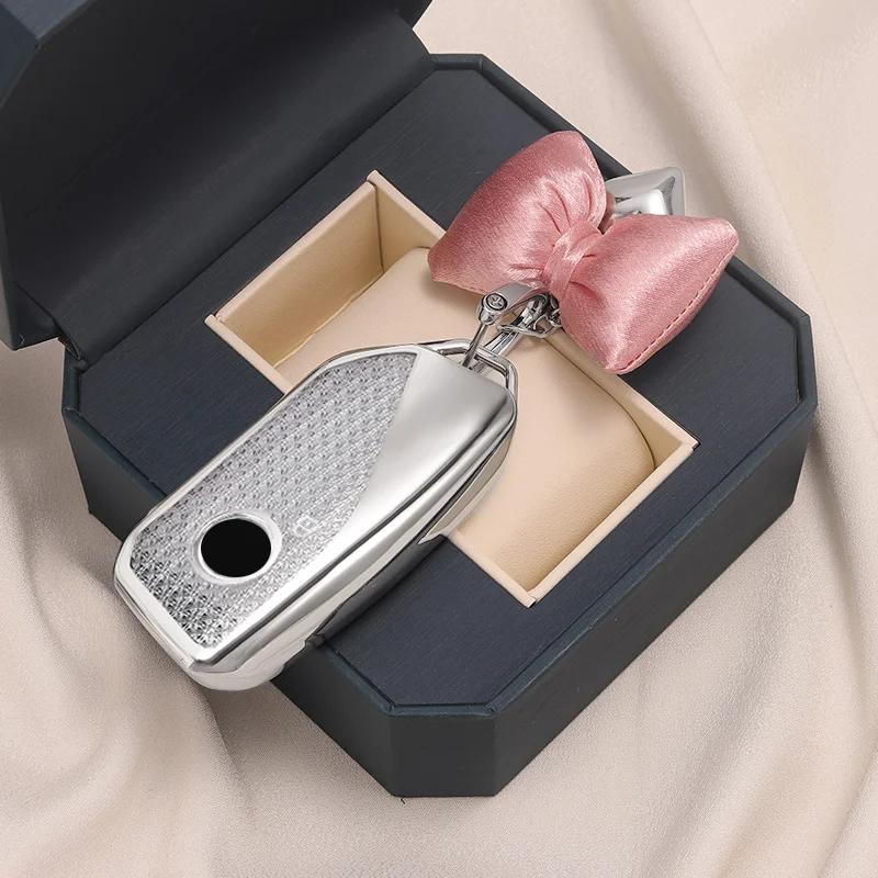 Diamond Texture Luxury For BMW Energy G07 I7 X7 LCI IX I20 X1 U11 7 Series G70 G09 XM G81 U06 M3 Remote Key Case Cover Fob