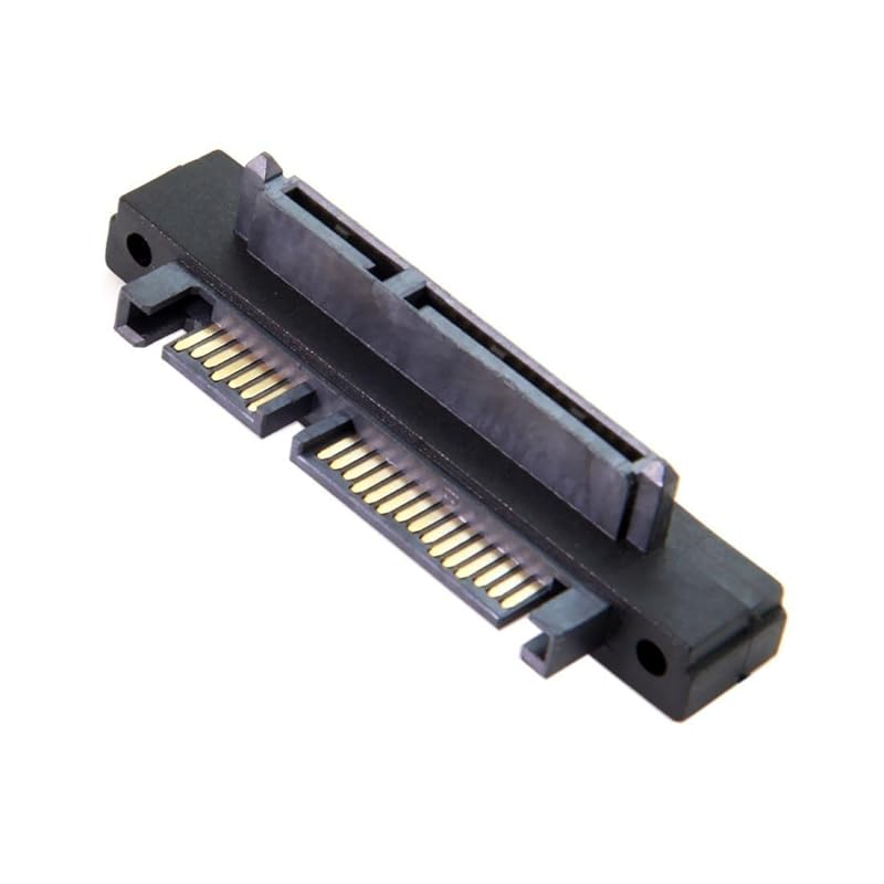 chenyang SATA 22Pin Male to Female 90 Degree UP Angled Gender Changer Connector Adapter for 2.5/3.5" Hard Disk Drive