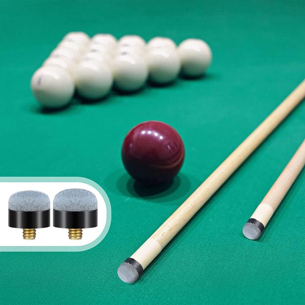 Replacement Snooker Billard Soft Kit Billard Cue Pool Tips Screw On Cue Tips Billiards Leather Head