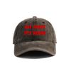 Eat Pussy Its Vegan Baseball Cap Summer Distressed Dad Hats Unisex Outdoor Adjustable Cotton Caps MZ-467