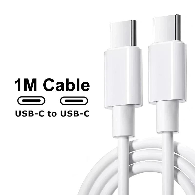 New 35W PD USB-C Fast Charge For iPhone 16 15 Pro Max Plus Samsung Xiaomi Phone Power Adapter Type C Quick Charging Cable