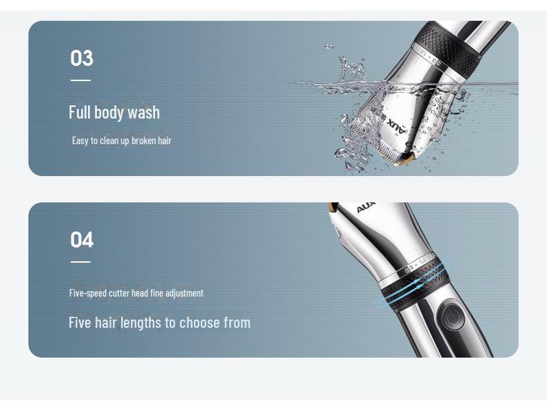 Аккумуляторная электрическая машинка для стрижки волос Oaks: Бритва для самостоятельного бритья в домашних условиях