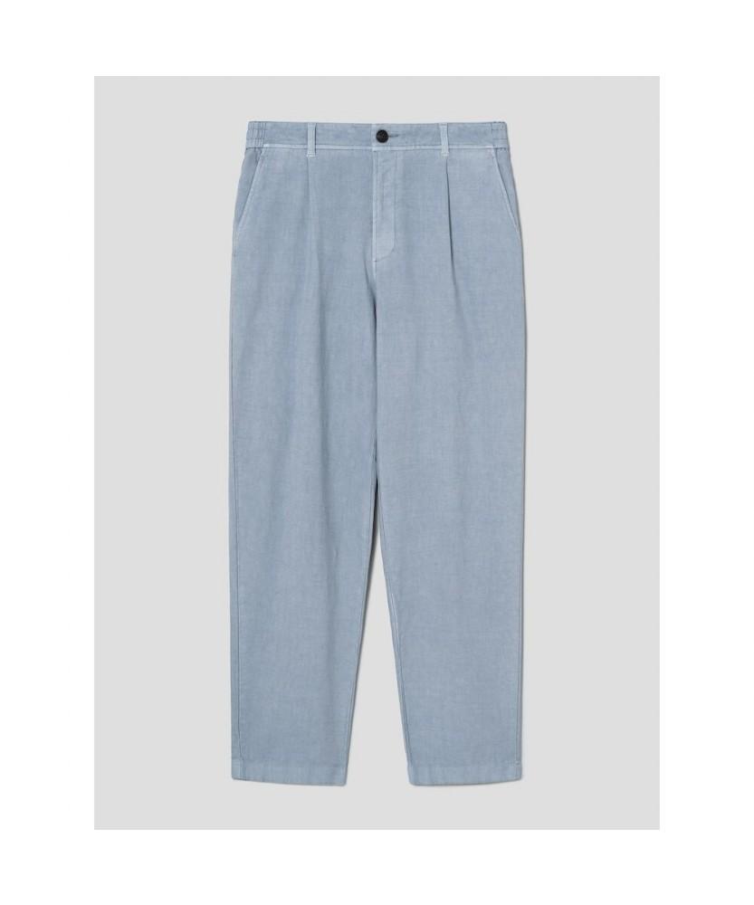 SHIFT.G Garment Dyed Cotton Slacks Blue