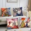 Джуди Хоппс Анимация Z-Зверополис Наволочка Квадратная Подушка Спальня Диван Досуг Комфорт Подушка Автомобиль Гостиная Украшение Дома
