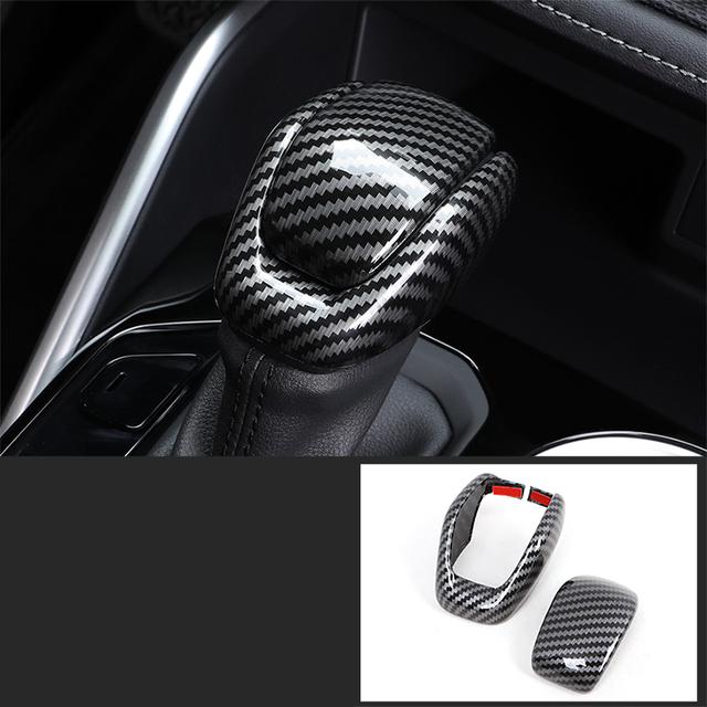 Для Toyota Highlander XU70 Refit 2022 автомобильные внутренние молдинги из углеродного волокна, крышка панели передач, аксессуары для рамки