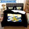 3PCS Ifk Lion Crest Emblem Bedding Set 2D Printing (Includes 1 Duvet Cover + 2 Pillowcases Coreless), Bedroom decor,Fan gift