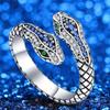 1pc New Snake Ring Creative Adjustable Ring  Classic Fashion Popular Daily Accessories