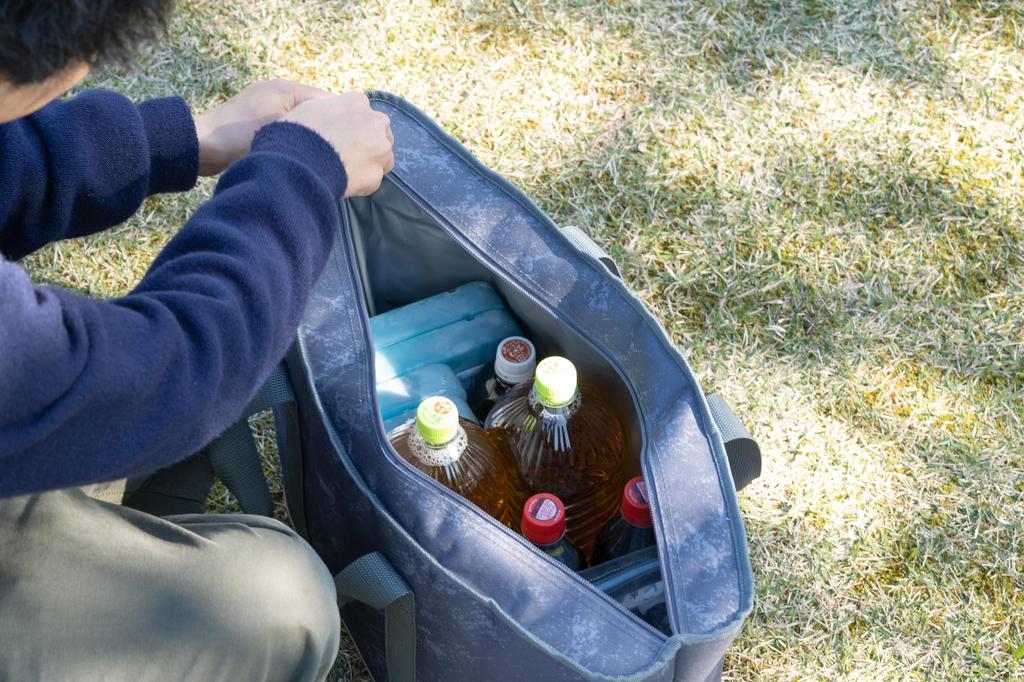 Сумка-холодильник Captain Stag Мягкая сумка-холодильник Сумка-тоут-холодильник Размер L с петлей для ремня Стареющий серый x Коричневый Кемпинг (КАПИТАН ОЛЕНЬ) UE-639