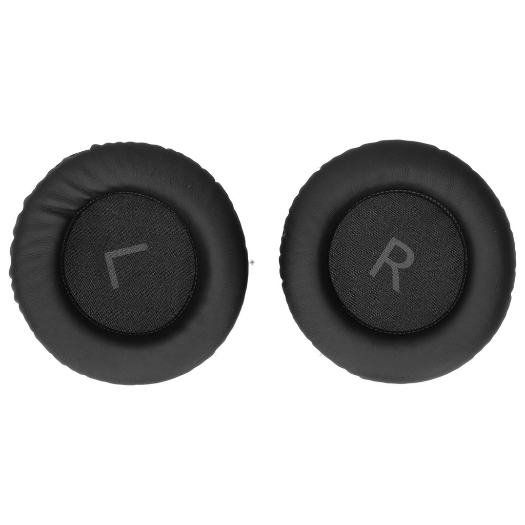 FYZ‑209 100MM Universal Ear Cushions Replacement Headset Ear Pads Cover L R LetteringBlack