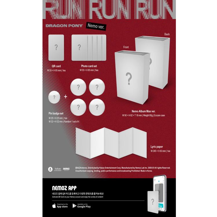 DRAGON PONY [RUN RUN RUN] 3rd EP ALBUM (NEMO ALBUM)