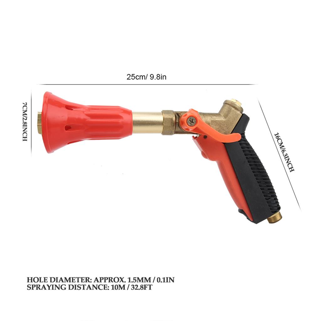 Садовая распылительная головка медная сельскохозяйственная распылитель для шланга высокого давления с керамическим соплом для садового сельскохозяйственного орошения