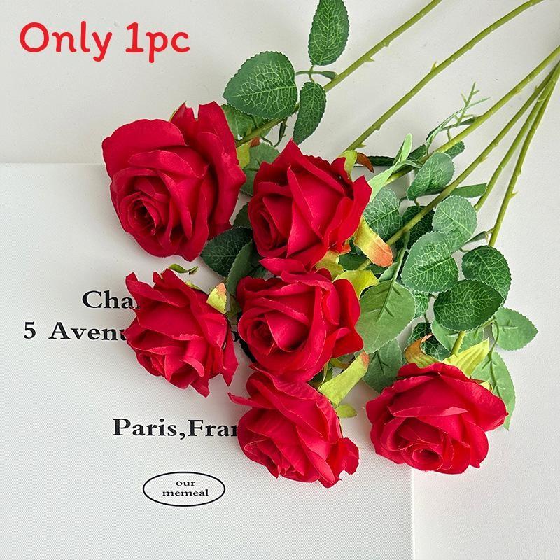 Artificial Silk Rose Flower For Wedding Party Home Decor Wall Display Arrangement