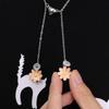 Astronaut Anti-Lost Earphone Chain Magnetic Earphones Necklace Headphone Chains  Women