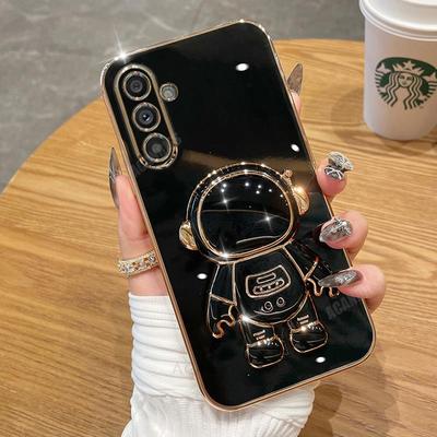 Чехол-подставка с держателем A 54 34 14 24 15 Astronaut для Samsung Galaxy A54 A34 A14 A15 A25 A35 5g A24 4g M54 M14, силиконовый чехол-подставка