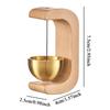 Copper Magnetic Natural Beech Wood Wind Chime Doorbell - Soothing Sound, Eco Friendly Gift, Home Car Office Christmas Decor