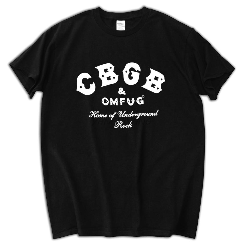 Футболка CBGB OMFUG Панк-рок CBs Андеграунд Футболка Взрослая Мужская Летний Стиль Хлопковая Футболка S-5xl Черная Новая