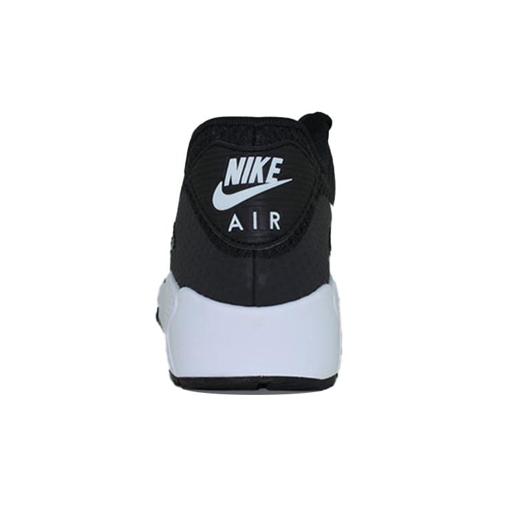 Nike Air Max 90 BR Синтетическая кожа Низкие детские кроссовки для бега Черно-белые Подростки 833475-001