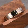 Мужское свадебное кольцо из карбида вольфрама 6 мм, прочное, гипоаллергенное, черное полированное, унисекс, ювелирное изделие для пар