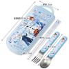 Skater Lunch Box Trio Set Chopsticks Spoon Fork Disney Frozen 24 For Children Antibacterial Treatment Easy To Open Sliding Type Made In Japan TACC2AG-
