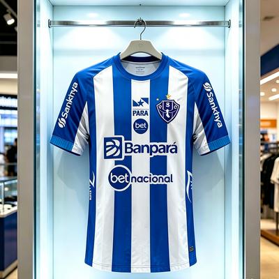2026 Новая футбольная футболка Paysandu с 3D-печатью для взрослых, спортивная футболка, семейная, летняя, быстросохнущая, мягкая, удобная, легкая, пляжная одежда